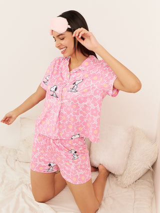 Snoopy Blooms Shorts Set
